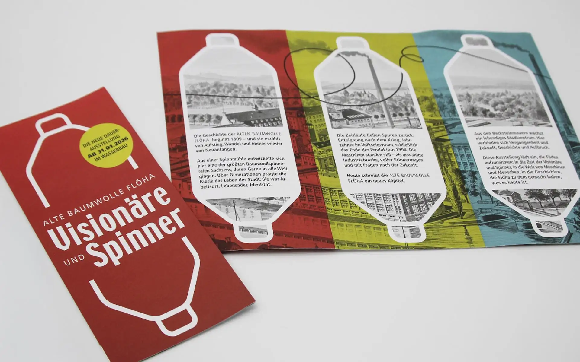 Grafische Darstellung einer Spule als Symbol für die Baumwoll- und Textilindustrie.